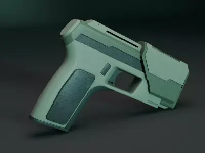 Sci Fi Gun Free low-poly 3D model