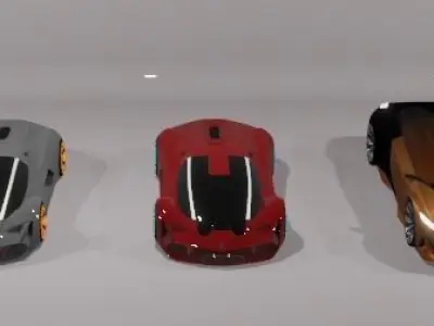 sports cars 3D model