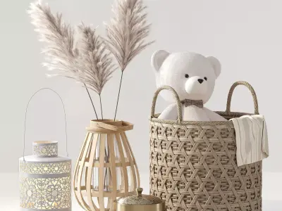 Decorative set 3D model 34