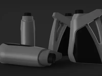Oil Bottle Free 3D model