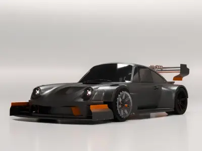 Porsche 911 1980 pikes peak wide body 3D model