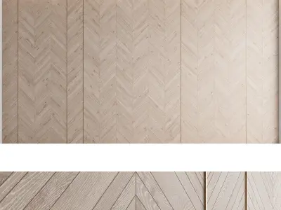 Decorative wall panel set 23 3D model