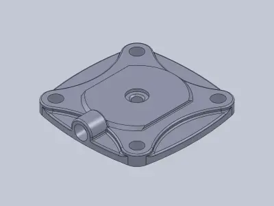adapter plate 3D print model