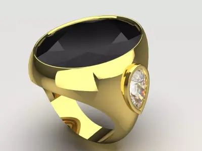 Luxury Mens Ring A Symbol of Power and Glory model mr0284 3D print model