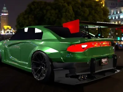 Dodge Charger Hellcat Widebody  3D model