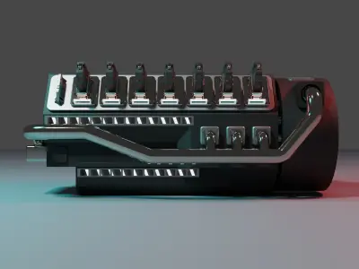 3D model Futuristic sci-fi engine 3D model
