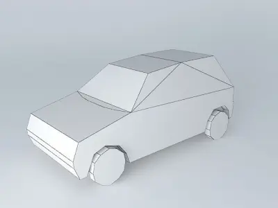 Russian car OKA Free 3D model