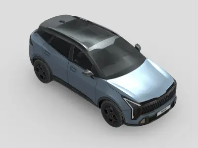 Kia Sportage 2025 Low-poly 3D model
