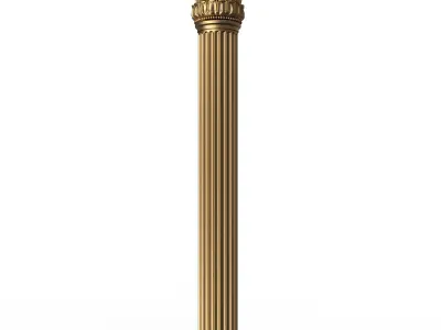 Column Capital 01003 Low-poly 3D model