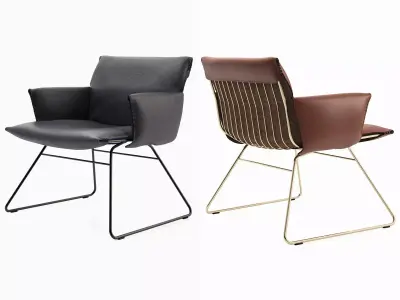 DS 515 Lounge Chair with Armrests 3D model