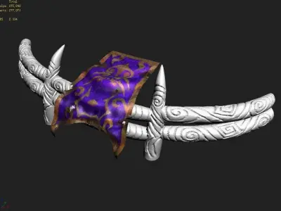 Stone Town Magic Cave - Stone Bone - Banner 01 3D model