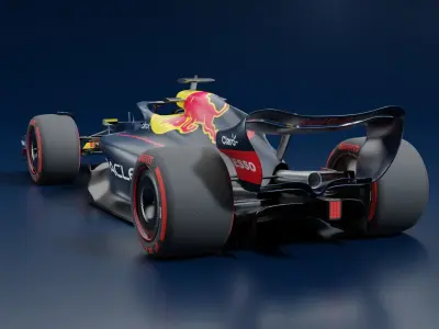 RedBull Formula 1 Car 3D model 3D model