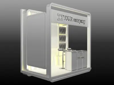 Booth Exhibition Stand a413a 3D model