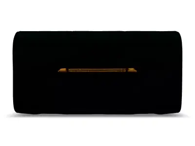 Elegant Green Leather Jewelry Box Low-poly 3D model