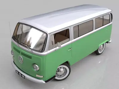 VOLKSWAGEN COMBI TYPE 2 1968 3D model