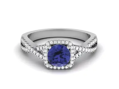 Women Solitaire Ring 3dm stl Render Detail 3D print model purchase