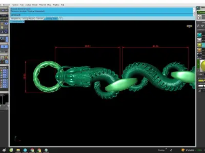 A5693 Dragon Bracelets 3D print model