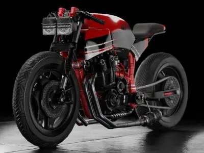 Racing Bike 3D model