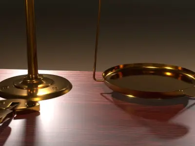 Scale balance Vintage 3D model