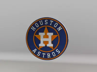 MLB Houston Astros Team Logo 3D model