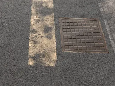 asphalt 30 png pbr seamless 4k 3D model