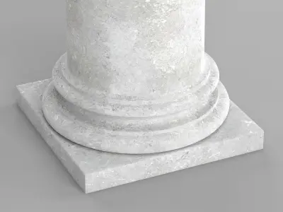 Corinthian column 1 Low-poly 3D model