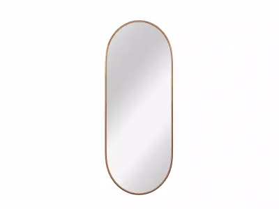 Capsule shape Wall Mirror Low-poly 3D model