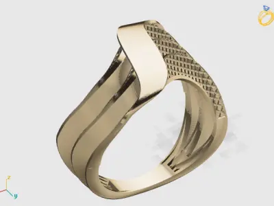 Women Plain Ring STL Models Womens Ring 3dmodels 3D print model 3D print model 44