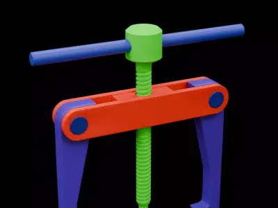 Bearing Puller Tool 3D model