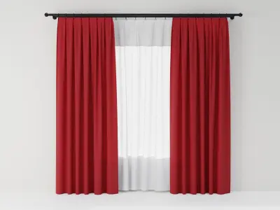 Curtains 02 collection 1 3D model