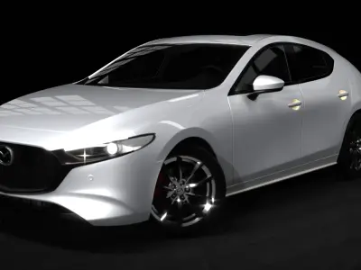 Mazda 3 Hatchback 2022-2026 Rigged 3D model