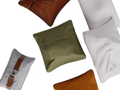 Cushion Collection 01 Low-poly 3D model