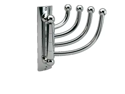 Ribbed Clover Hanger Quadripartite 3D model