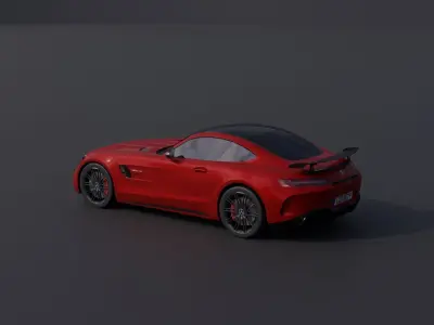 Mercedes-Benz AMG GTR Low-poly 3D model