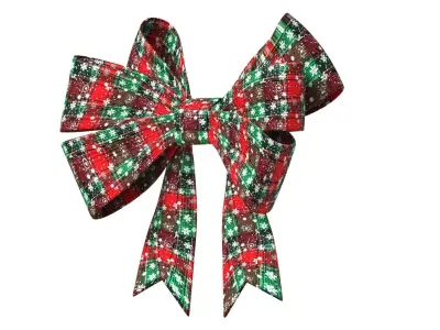 Christmas Bow Ribbon 65 Low-poly 3D model