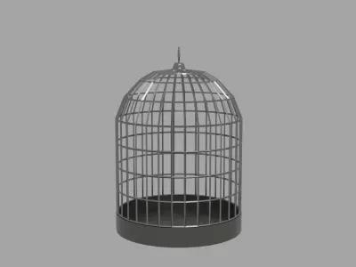 Bird Cage Low-poly 3D model shop