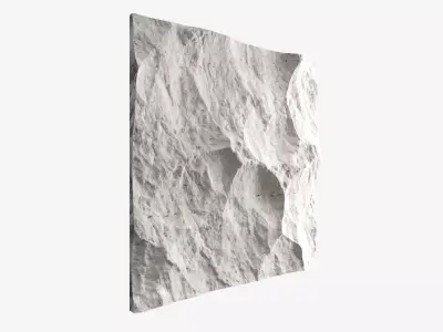 358-RockPanel rock on wall 3D model