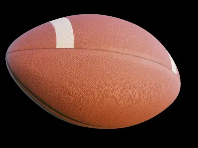 High Quality American Football - Clean and Dirty Versions - 4K 3D model