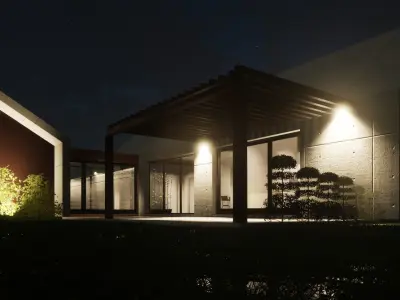 3 bedroom barn-house 3D model