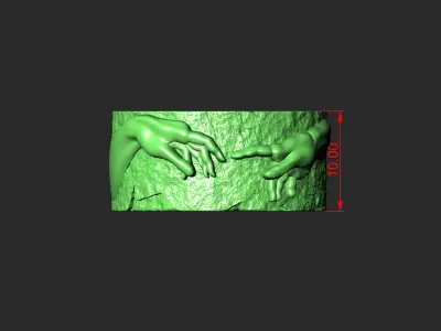 SET OF 13 SIZES  WEDDING RINGS THE CREATION OF ADAM 3D print model