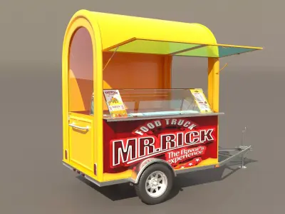 Fast food cart 3D model