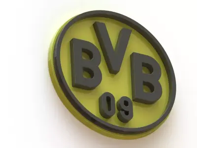 BVB 09 LOGO FOOTBALL EMBLEM 3D print model