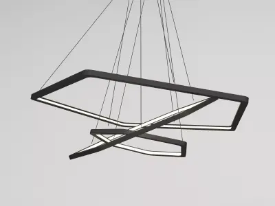 Hexagon Ceiling Light - Sport Light 3D model