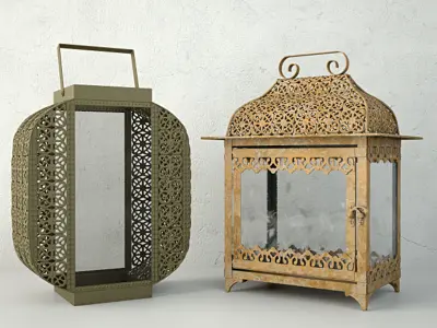Metal Lanterns 2 3D model