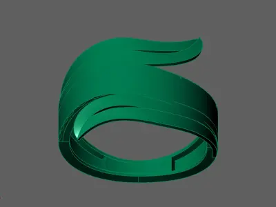 Plain Ring Women Ready STL 3DM Models Womens Rings 3D models 3D print model 38