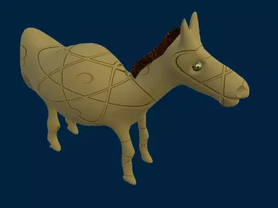 Game Ready Creature camel Low-poly 3D model