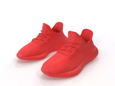 Adidas Yeezy 350 Red 3D model