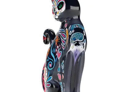 Alebrije Black Cat 3D model