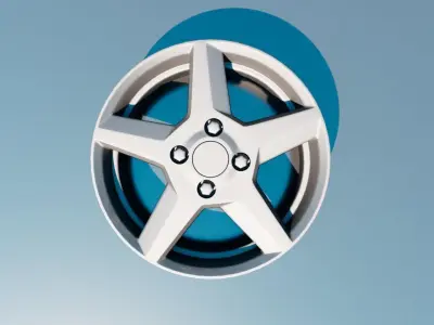 R77 Wheel 3D Model 3D model