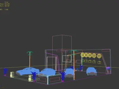 Exhibition - Area - 17X12-3DMAX2009-06 3D model